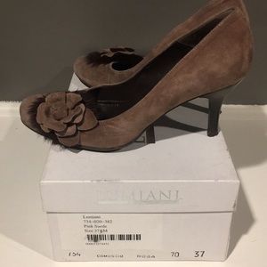Lumiani Pink Suede Italian heels